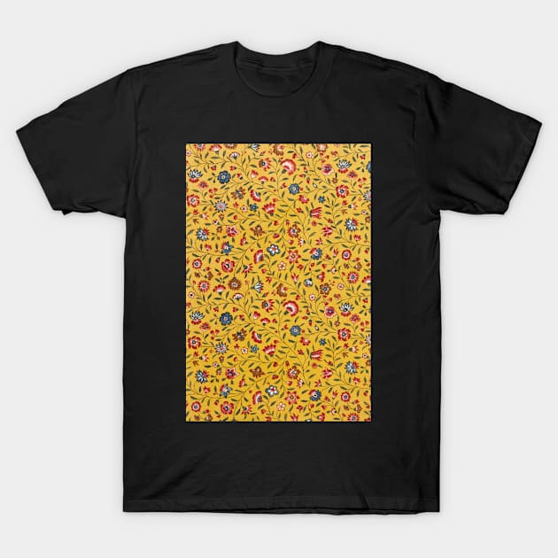 YELLOW TEXTILE PATTERN T-Shirt by MOMOTP